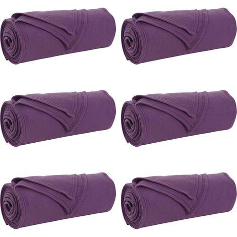 Mantitas de Sofá 6 pcs Morado 170 x 130 cm Lana vidaXL