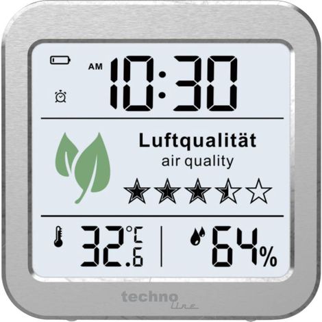 Appareil de surveillance de la qualité de l'air Techno Line WL1020 Mesure du taux de CO2/ Affichage du taux de CO2 (1/4)