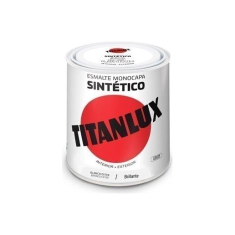 Esmalte sintético monocapa brillante blanco exteriores 566e 250ml titanlux 5809021