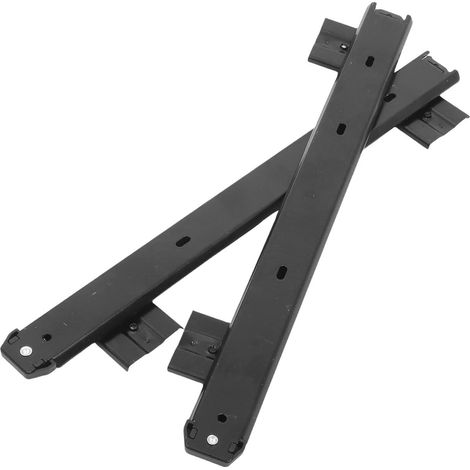 2 glissières à billes pour tiroir de clavier sous bureau, en acier (1/5)