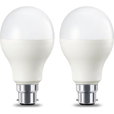 LED B22 Bayonet Cap Bulb, 14W (Equivalent to 100W), Warm White, Dimmable- Pack of 2 (1/5)