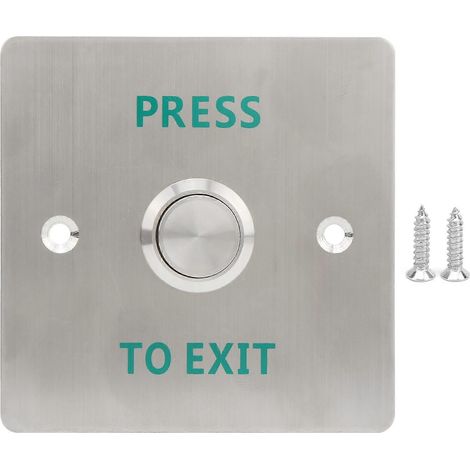 Bouton de sortie tactile : Haute sensibilité, étanche, en alliage de zinc, adapté aux systèmes de contrôle d'accès. (1/5)
