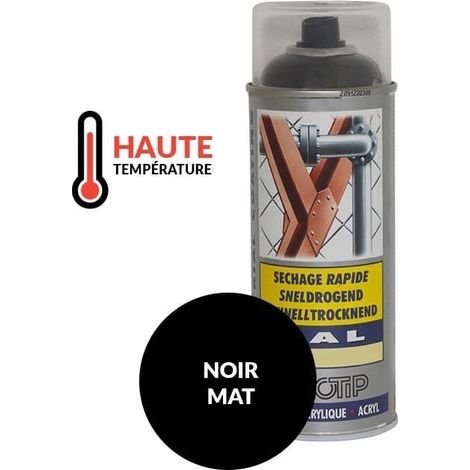 Vernice speciale motoculture vetro nero opaco Haute temperatura - spray 400ml