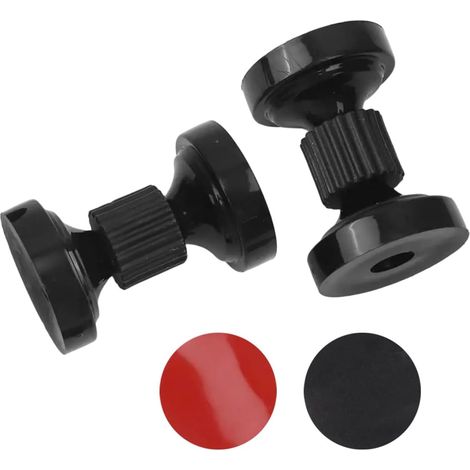 Stabilisateur de tête de lit réglable pour lit – Protection murale anti-secousses anti-balancement avec coussinet d'absorption des chocs en EVA – Construction en métal + ABS, noir (58–68 (1/4)