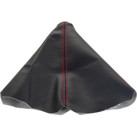 Housse de Levier de Vitesse En Cuir PU Noir pour Voiture, Housse Anti-Poussière pour Pommeau de Levier de Vitesse, Housse de Frein à Main Antistatique et Antidérapante pour Voiture(Rouge) (1/4)