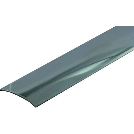 Dinac – Bande seuil adhésive inox 30mm – Épaisseur 0,73mm – Fixation butyle pour trafic intense – Intérieur/extérieur