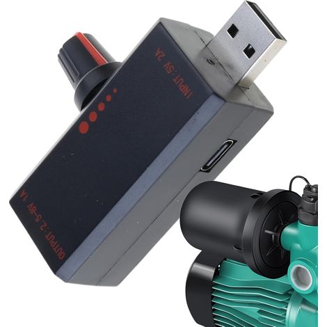 Régulateur de vitesse USB 5 V - Protection de contrôle réglable Régulateur de vitesse du vent 5 V - Refroidissement USB réglable pour ordinateur portable, téléphone portable, bureau (1/5)
