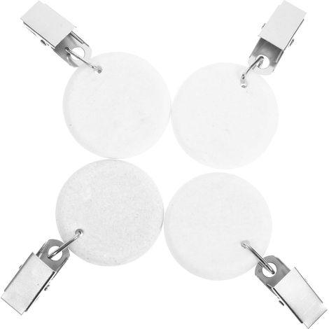 Elegant Tischdeckenklammern 4 Stück aus Eisen und Stein mit (1/5)