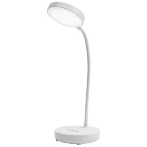 Petite lampe de bureau rechargeable USB, 3 modes de couleur, protection des yeux à intensité variable, pour étudier, lire et écrire (1/5)