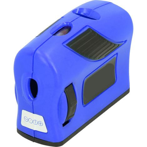 Niveau à bulle rouge, outil de mesure portable compact à une seule touche pour la mise en place d'un plan d'étage (bleu) (1/5)