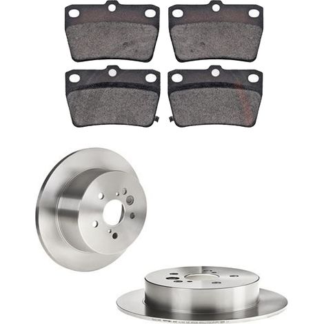 KIT FRENI POSTERIORI compatibile con TOYOTA RAV 4 II (A2) - DISCHI + PASTIGLIE OEM: P 83 057 / 17172 /SOSTITUZIONE DIRETTA/BASSA POLVERE/SILENZIOSO (1/5)