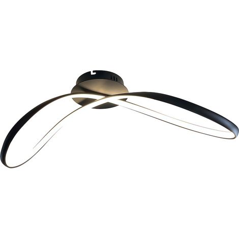 Moderne Deckenleuchte fürs Wohnzimmer, schwarz, neutrale Farbe, 21W LED INFINITY Milagro (1/5)