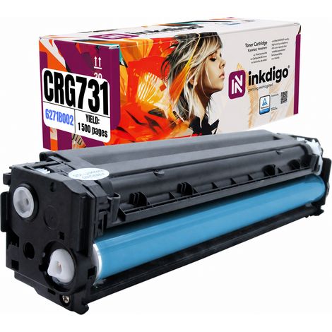 Toner Inkdigo CRG731C compatibile con Canon ColorImageClassLBP-7110cw, certificato TÜV. (1/5)