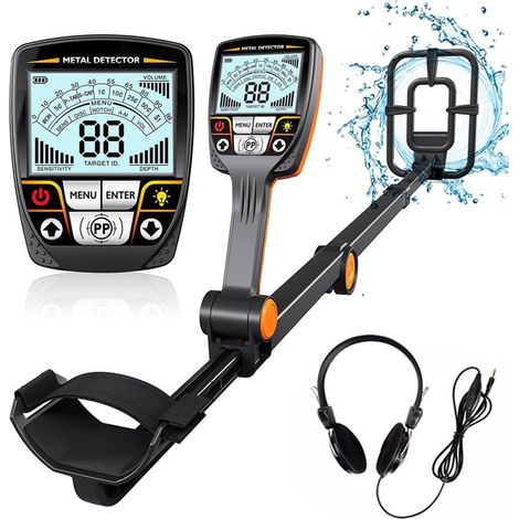 Détecteur de métaux pour adultes Détecteur de métaux professionnel pliable TX-640 avec bobine de recherche étanche for adultes, détecteur d'or de haute précision Étanche professionnelle améliorée de p (1/5)