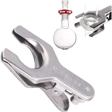 Pince en acier inoxydable pour tubes de verre - Matériel de laboratoire professionnel (1/2)