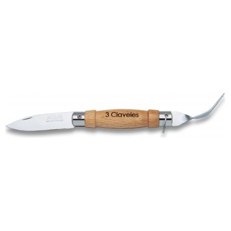 FPLUS navaja madera 61mm c/tenedor y anilla 3 claveles , Descripción
Tabla de características navaja con tenedor 3 Claveles
Nombre comercial:
Navaja con tenedor y anilla
Fabricante