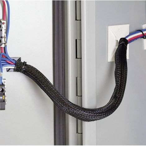 Panduit SE75PSC-CR0 guaina intrecciata nera protezione cavo