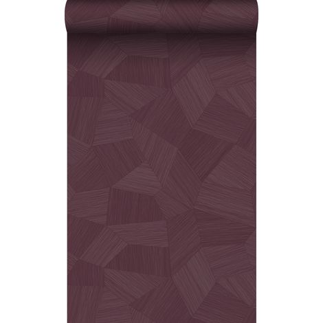 papier peint graphique 3D violet aubergine  - Origin Wallcoverings (1/5)