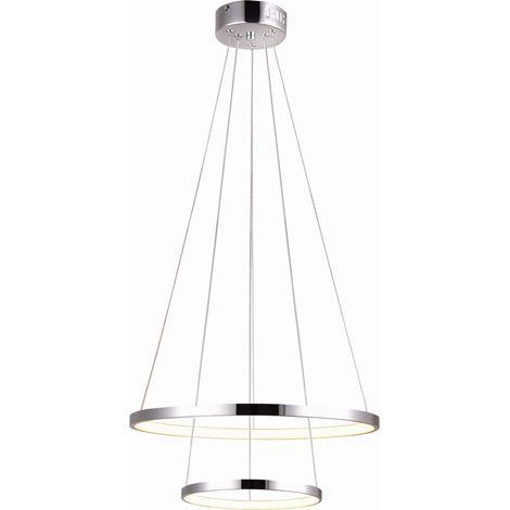 Lampada a sospensione LED Candellux LUNE Ø50 cromo (1/2)