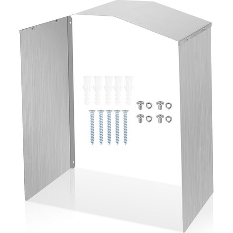 TolleTour 304Edelstahl Dach für Wallbox inkl. Montagezubehör - 45 x 40 x 20cm Abdeckung für Wallbox - Wetterschutz die Gewährleistung Ihrer Ladesicherheit. (1/5)