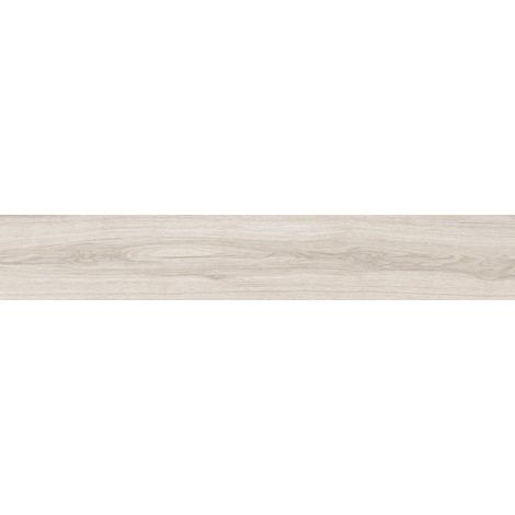 Mexen Hirera Gres blanc émaillé rectifié G1, carreau aspect bois pour sol et mur 120 x 20 cm, mat - TL611-120-020-09 (1/3)