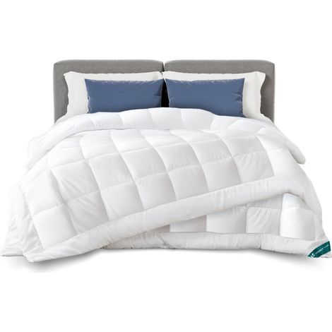 Vounot – Couette 4 saisons 200x200cm 500gsm – Douce en microfibre – Lavable en machine – Certifiée Oeko-Tex – Confort optimal hiver et été