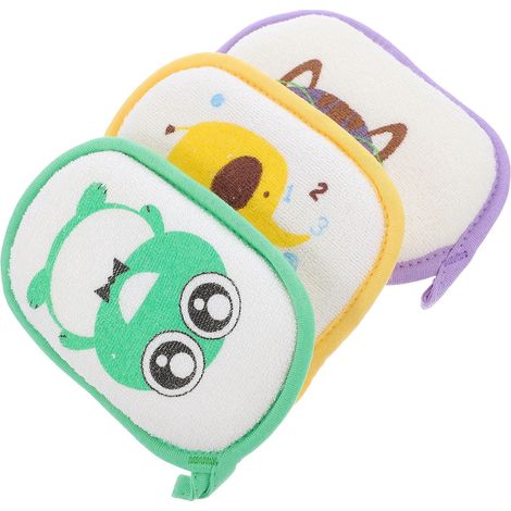 Lot de 3 éponges de bain confortables pour bébé (couleurs assorties) (1/5)
