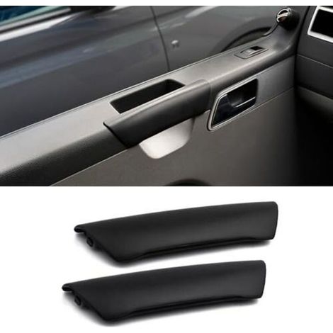 Lot de 2 poignées de porte pour VW T5 Transporter 2003-2010, , poignée de remplacement 7H0867171B T5 Transporter, couvercle de poignée de porte intérieure noir (1/5)