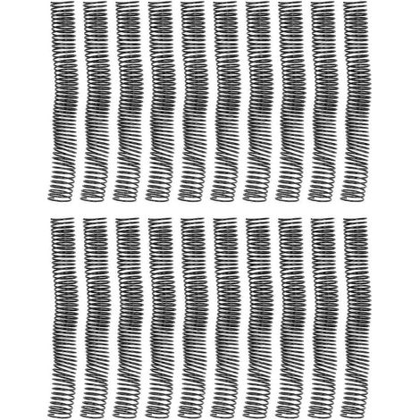 20 spirales plastiques, diamètre 32 mm, 48 dents, pas de 4:1, capacité : 280 feuilles