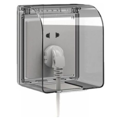 Bardusch-1PC Sortie Couvercle Childproof 86 modèle universel Boîtier de Prise étanche 12.2×10.8×7.3 CM Prises extérieures étanches pour interrupteur (1/4)