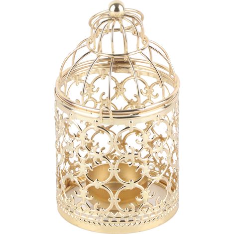 Candle Holder Vintage Birdcage Candlestick Decorations for Gift Home Events WeddingsGold (1/5)