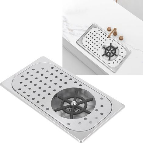 Lave-tasses intégré avec arrivée d'eau en 4 points, réservoir d'eau haute pression à rinçage automatique en acier inoxydable (1/5)