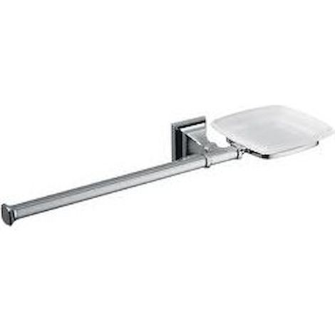 COLOMBO DESIGN Portofino porta salviette con porta sapone sx bidet cromato codice prod: B3274SCR-VAN (1/2)