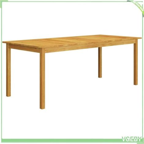 Ensemble à manger de jardin - FAFEICY - 3067879 - Bois d'acacia massif - 6 chaises empilables - Gris 200x100x74 cm (1/5)