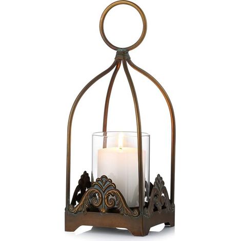 Vintage Lanternes à Bougie Décoratives Bougeoir pour Pilier Bougie Ensemble de Bougeoir Suspendu Rustique (1/5)