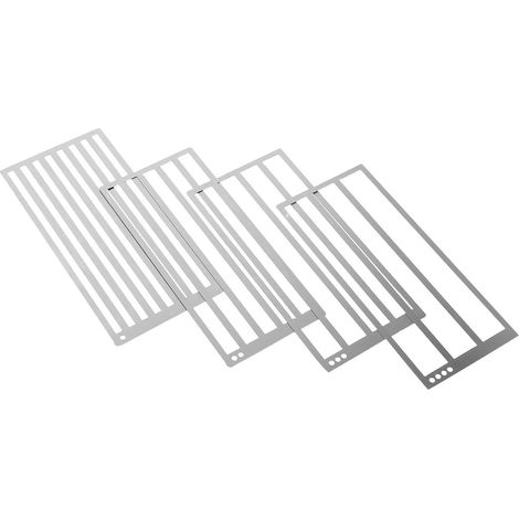 4 Pièces Règle de Peinture Diamant en Acier Inoxydable Argentée pour Broderie Diamant, Outil D'alignement Précis Surface Lisse, pour Ateliers et Loisirs Créatifs à Domicile (1/5)