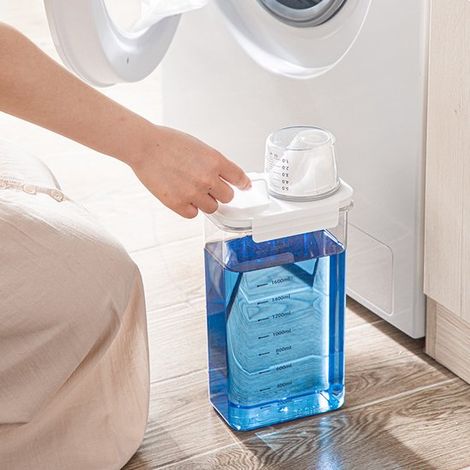 Dosatore per detersivo da 1800 ml,Contenitore sigillato a prova di perdite per detersivo,Dosatore per detersivo in polvere (1/5)