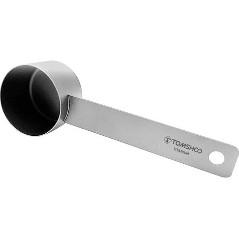 Cuillère à café en métal Ti, capacité de 8 g, matériau léger de haute qualité, idéal pour les poudres moulues et diverses, manche court/rallongé, 1 cuillère à soupe. (1/5)