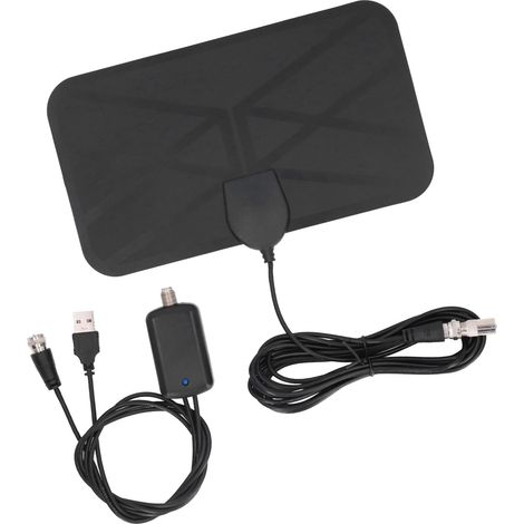 Digitale TV-Antenne für den Innenbereich, terrestrisch, HD 4K 1080p, 25 dBi Gewinn, Klebehalterung KJ‐036 (1/5)