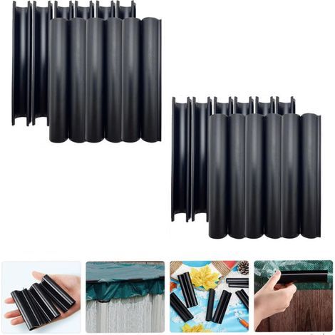 24 Pièces Clips de Fixation pour Couverture de Piscine Lot de Clips Antivents pour Hiver Accessoires de Protection pour Hors Sol et Cadres Métalliques (1/4)