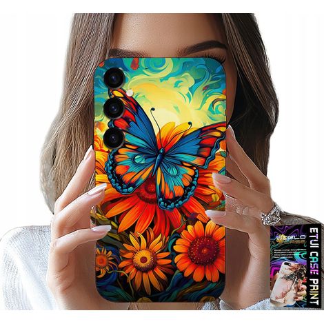 Funda para Samsung Galaxy M35 4G - Carcasa con diseño de mariposas, flores y rosas (1/5)