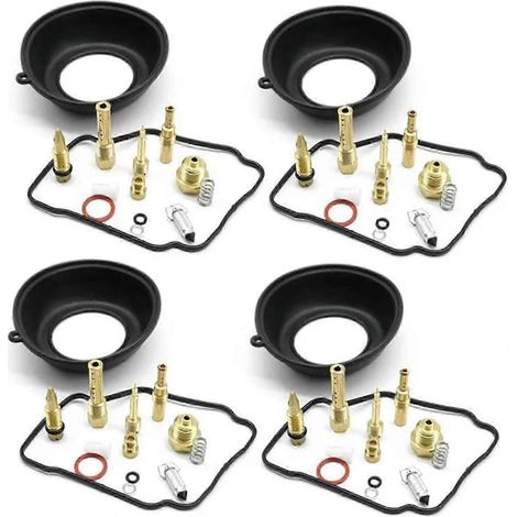 Kit de réparation de carburateur pour moto Honda CBR400RR NC23 (1986-1989) : membrane à dépression (lot de 4). (1/4)