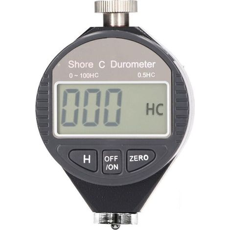 Testeur de Dureté Numérique Portable, 0-100 Shore Type A/C/D Duromètre avec écran LCD pour Caoutchouc, Pneu, Plastique, Plastique Thermique, Revêtement de Sol(C)