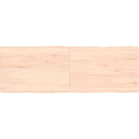 Tablero de mesa madera maciza borde natural 120x40x(2-4) cm vidaXL (1/5)