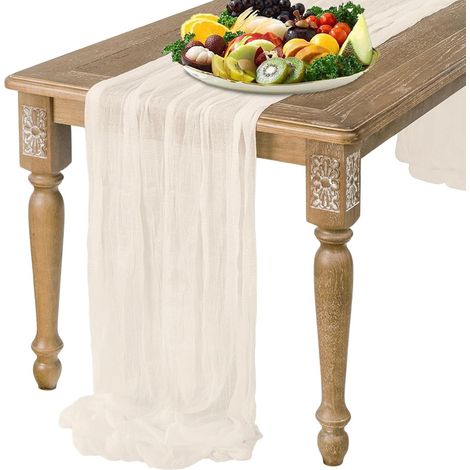 Chemin de Table en Polyester – Chemin de Table Romantique pour (1/5)