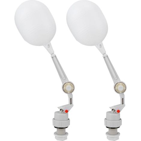 Jeffergarden 2 pièces vanne à flotteur en plastique pour réservoir d'eau de remplissage automatique de remplissage d'alimentation de bétail de cheval (1/5)