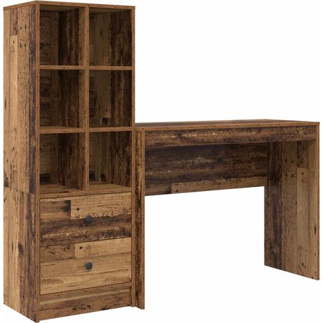 Maison Exclusive - Schreibtisch mit Schubladen mit Regal 2 pcs Al