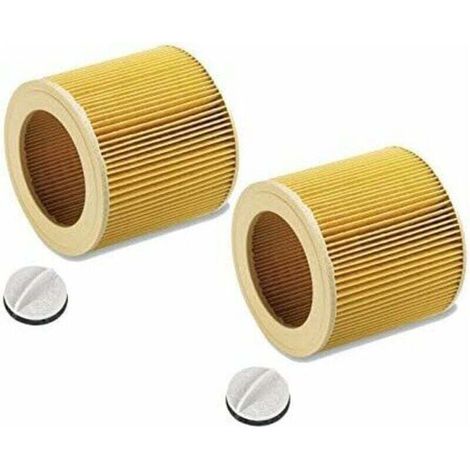 Filtre à cartouche - Pour Karcher WD2 wd3 MV3 etc. - Comme 6.414-552.0 - 2pcs (1/4)