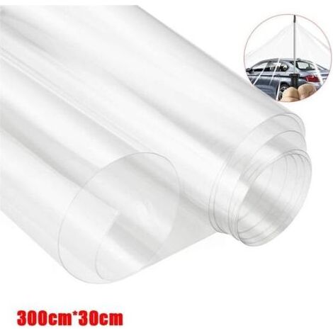 0 – Transparente Schutzfolie 30 x 300 cm – Kratzfeste, selbstklebende PVC-Folie – Lackschutz für Autos – Einfache Anbringung (1/5)