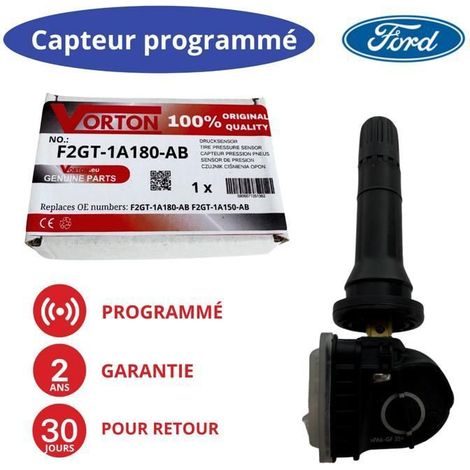 Sensore TPMS 433MHz programmato Ford USA F2GT-1A180-AB – Edge, Mustang, Mach‑E, F‑150, Explorer